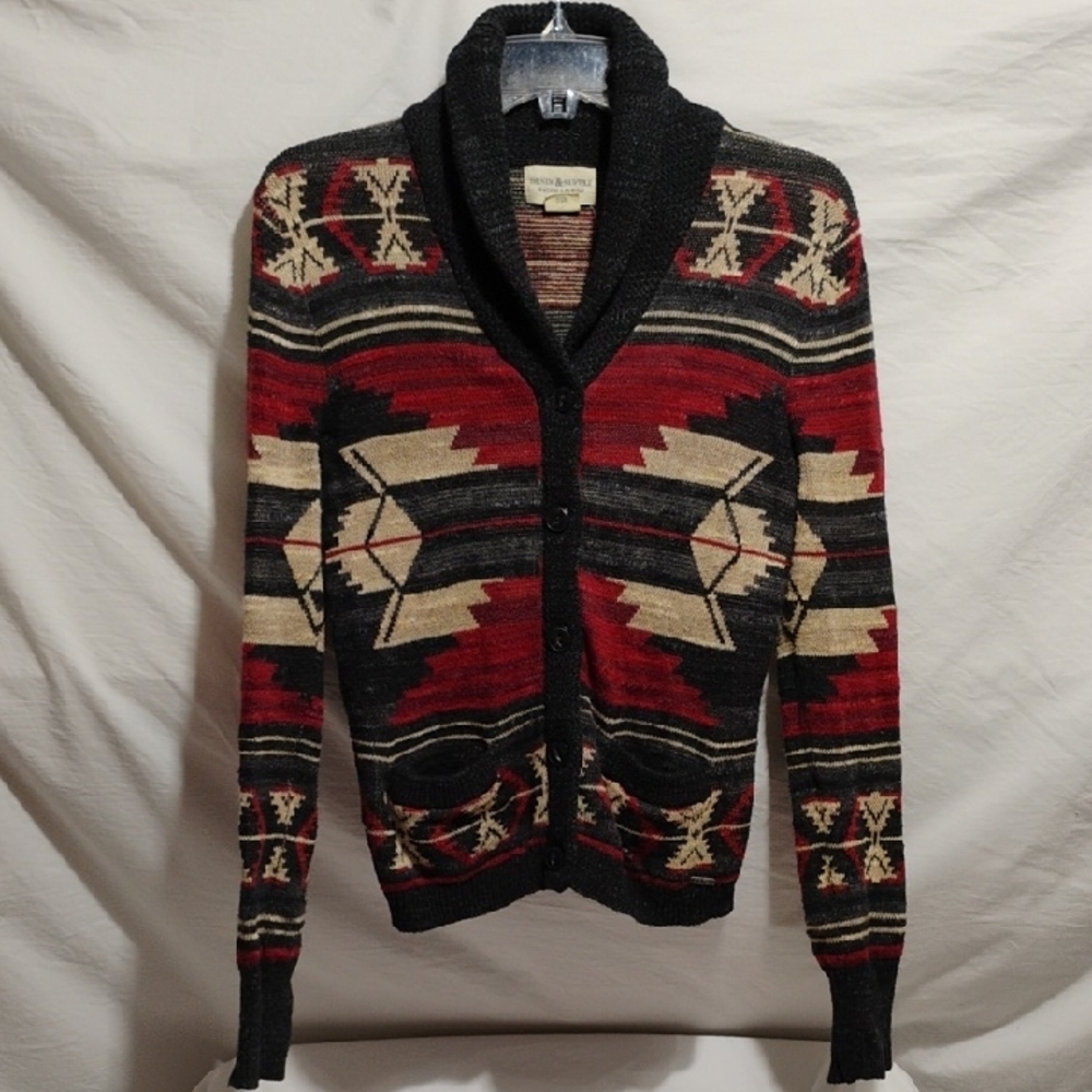 (D-17) Denim & Supply Ralph Lauren 90's Aztec Southwestern Sweater Sz.S/P
